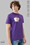 Unisex Crew Neck Heart Bubu Dudu Printed Cotton Oversize Short Sleeve T-Shirt - 4