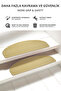 Half Moon Curly Carpet, Economical Step and Stair Mat, Pack of 16 - Beige Sahara Yellow - 2