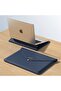 Apple MacBook Air 15 Inch M2-M3 Chip 2023/2024 A2941 A3114 Compatible Leather Design Stand Bag - 2