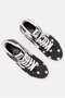 Women High Cut Lace Up Skate Shoes, Black Combo - 4