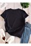 Women's Navy Blue Perfectly Printed Oversize T-Shirt - 2