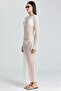 2529 Mesh Ecru Dress - 4