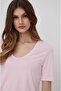 Suet Model - Nero Relaxed Fit Velours-modal T-shirt