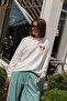 Amalfi series Oversized cut Printed Fleece-Lined organic cotton sweatshirt - 2