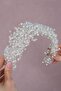 Custom Pollux Crystal Beaded Bridal Tiara Hair Accessory for Brides – Crown – Crown – Crown - 6