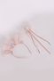Sparkly Pink Powder Pink Glitter and Hologram Star Detailed Girl's Wand and Crown Set