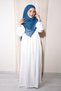 Pleated Zippered Airobion Fabric Hijab Dress - 2