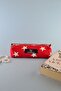 Design Red Large Pencil Case Pen Holder Makeup Bag Multi-Purpose Organizer