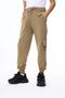 Girls' and Boys' Beige School Trackpants with Cargo Pockets - 3