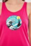 Sports Tank Fuchsia Color Winter Printed - 8