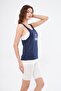 Sports Tank Spirit Printed Navy Blue Color Cappa Fabric - 3