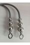 Silver Metal Three-Link Wrapped Handle - 6