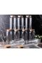 1.3 Lt Glass Jar with Wooden Vacuum Lid Set of 9 1300 ml - 4
