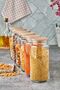 Labeled Wooden Vacuum Lid 1.3 Lt Glass Jar Set of 6 Storage Container 1300 ml - 4