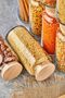 1.3 Lt Glass Jar with Wooden Vacuum Lid Set of 9 1300 ml - 3