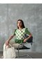 Women's Linen Fabric Detailed Openwork Lace Knit Knitwear Blouse - 4