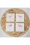 Natural Stone Coasters Set of 4 10x10x1 Cm - Filamingo Printed Natural Stone - 4