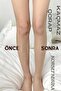 Pack of 2 Black-Ten Imported Acrylic High Waist Recovery Micro Ghostproof Pantyhose 5D - 6
