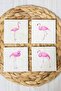 Natural Stone Coasters Set of 4 10x10x1 Cm - Filamingo Printed Natural Stone - 3