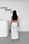 White Slit Midi Skirt - 2