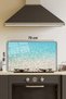 Berrak Seawater Glass Stove - Back Protector, for Kitchen Built-In and Countertop, Tempered and Rated - 2