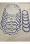 12 Pieces of First Quality Linen Embroidered Leaf Pattern Placemat and Presentation Napkin - 2