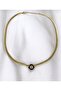 Women's Italian Chain Necklace with Stone in the Middle, Made of Steel. - 3