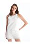 Lcw Vision Ecru Crew Neck Embroidered Women's Undershirt (S4) - 2