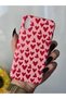 iPhone X / XS Compatible Patterned Velvet Pink Launch Case - 2