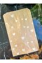 Patterned pouch 10 pieces 18x33 cm heart patterned gift package, paper bag - 2