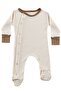 Milky Chocolate Baby Rompers Set 2 Pieces Unisex Organic Cotton Newborn Gift Set - 3
