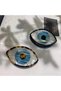 Green Bone Peg Hair Clip - Eye Pattern (1 Pc) - 4
