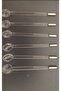 Set of 6 Glass Teaspoons