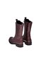 Women's Burgundy Genuine Leather Boots - 6