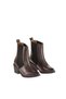 Women's Brown Genuine Leather Cowboy Boots - 3
