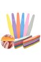 مبرد إسفنجي طويل لفن الأظافر - 20 قطعة مبرد إسفنجي مزدوج الجوانب