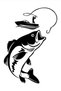 Fisherman Sticker Fisherman Auto Sticker Car Windshield Sticker Black 30 X 20 Cm