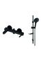 Gildo Black Bathroom Faucet and Black Sliding Shower Set Mbb165-S Dst57-S Mlb165-S - 2