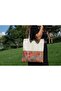 Canvas Cloth Bag with Inner Pocket and Velcro 36 X 40 cm Symmetrical Carpet Pattern - 4