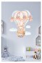 Cute Plush Rabbit Children's Room Sticker in Clouds and Flying Balloons - 6