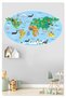Educational Colorful World Atlas, World Map School, Nursery, Children and Baby Room Wall Sticker 2 - 6