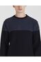 Men's Knitted Roundneck C.W.Wool Sweater - 5