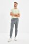 Anthracite Regular/Normal Cut Fleece/Warm-Keeping Sweatpants Tmnaw21Ea0264 - 2
