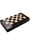 Wooden Polyester Polish Coating Chess Backgammon Checkers Set Varnished Wooden Chess Piece Included - 3