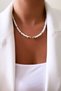 Crystal Nib Detail Jewelled Pearl Necklace