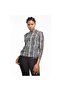 Transparent Leopard Patterned Women's Blouse - Black - 5