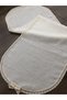 Linen Kumaş Dantelli Runner