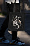 Electric Guitar Black Unisex Canvas Bag Gabardine Canvas - 3