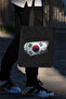 Unisex Black Canvas Bag - Gabardine Design from South Korea - 3