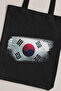 Unisex Black Canvas Bag - Gabardine Design from South Korea - 2
